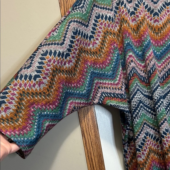 Olivia Blu Chevron Tunic Sweater with 3/4 Sleeves 3X NWT - Picture 5 of 6